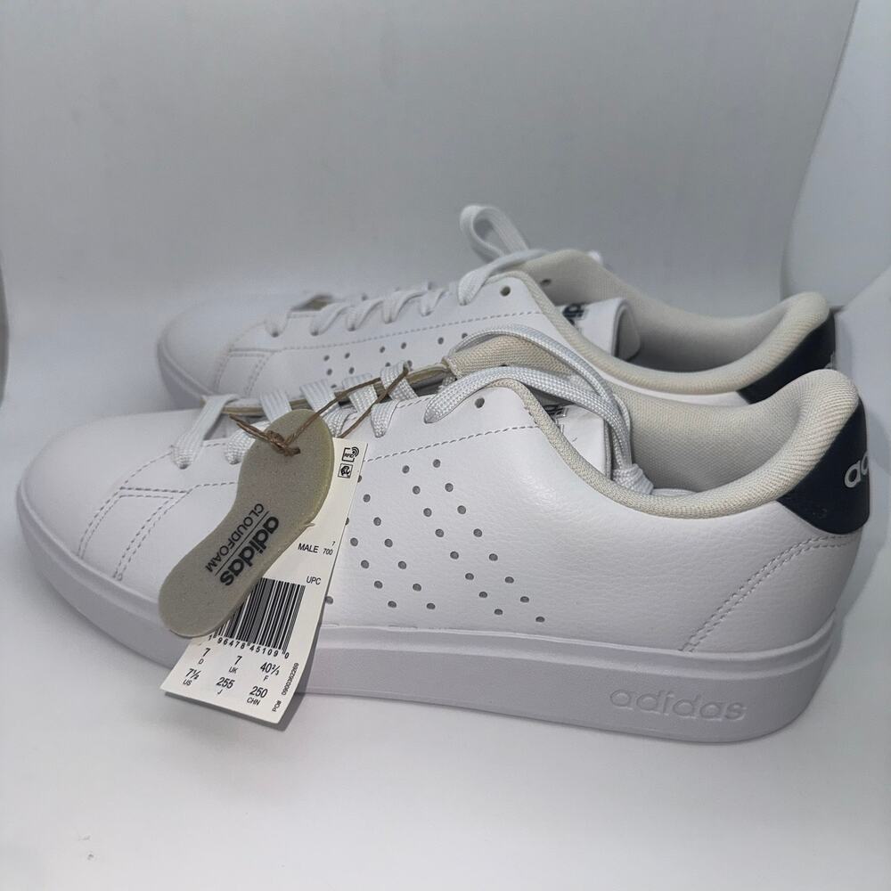 Adidas Advantage 2.0 Athletic Sneakers Men's Size US 7.5 White Black IF1661